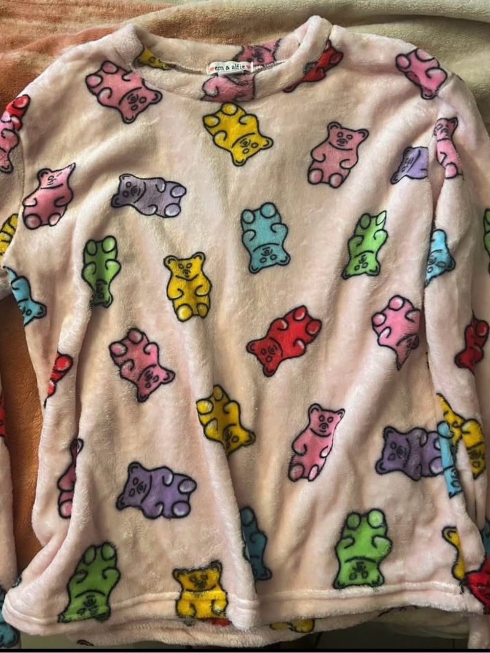 Light Pink Gummy Bear Pajama Set